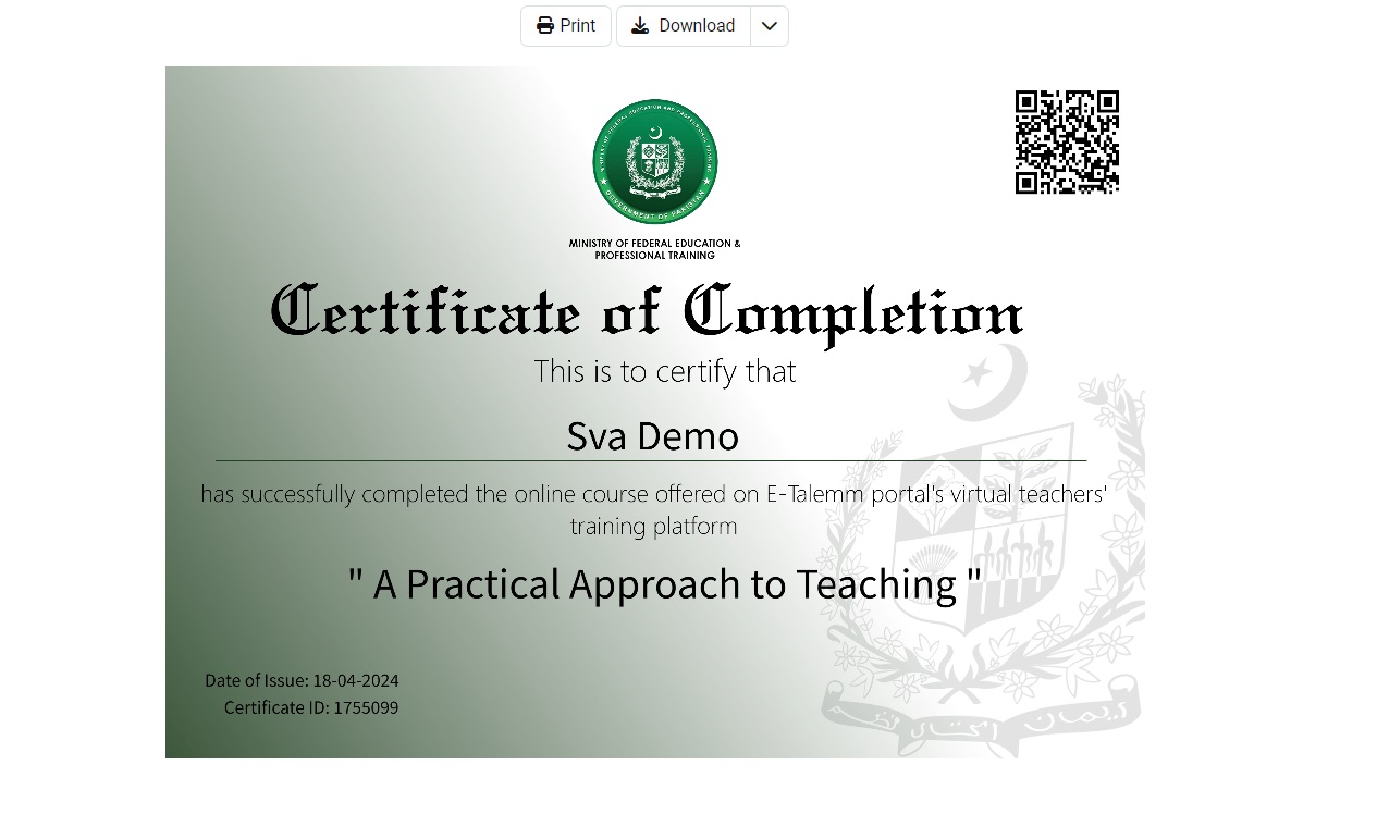 CERTIFICATES
